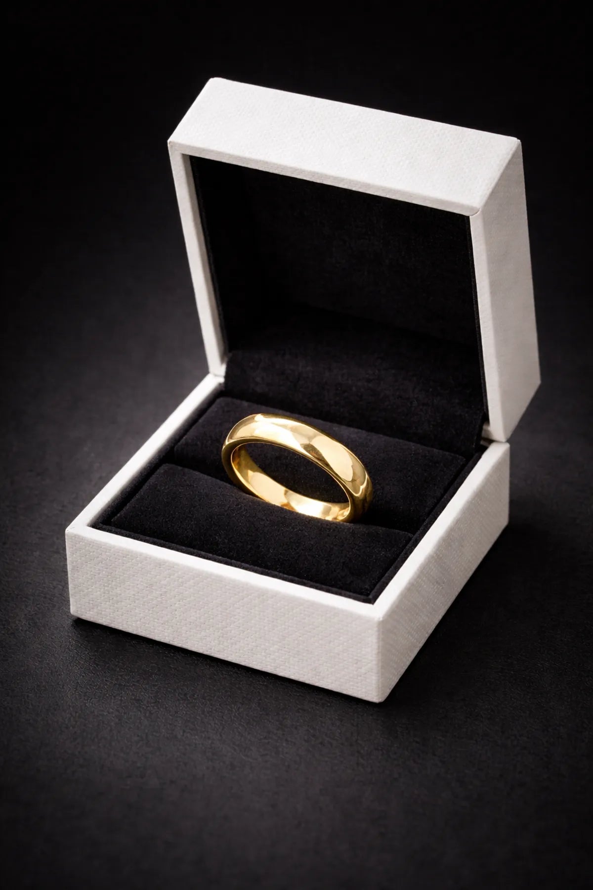 Royal Gold Polish Men’s Band Ring
