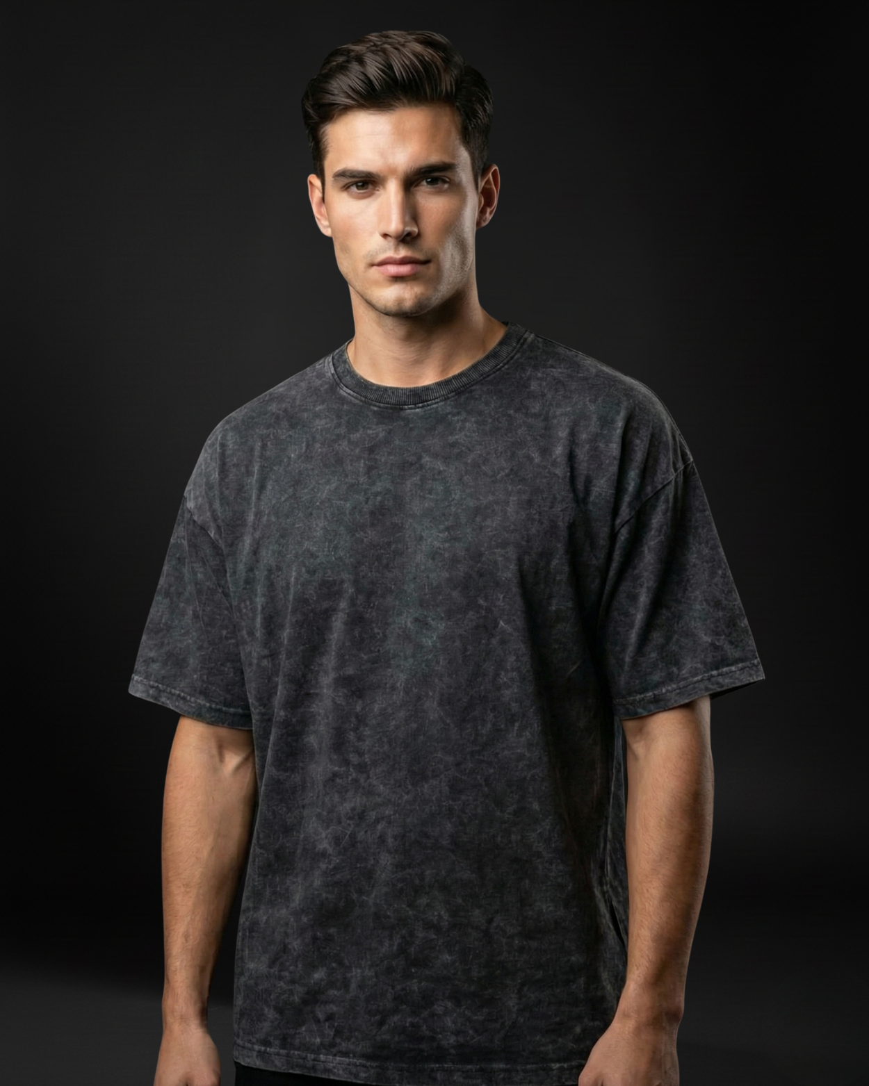 Black Miracles Emerge From Adversity Acid Wash 240 Gsm Terry Cotton Oversized Graphic T Shirt For Unisex