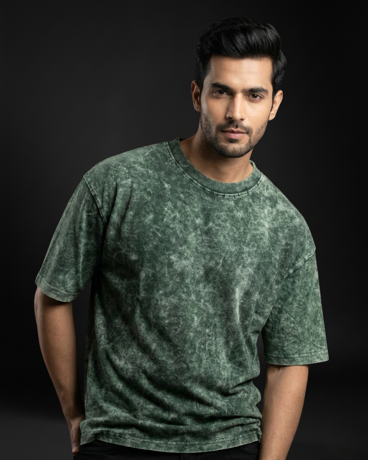 Green Miracles Emerge From Adversity Acid Wash Oversized Graphic T Shirt For Unisex