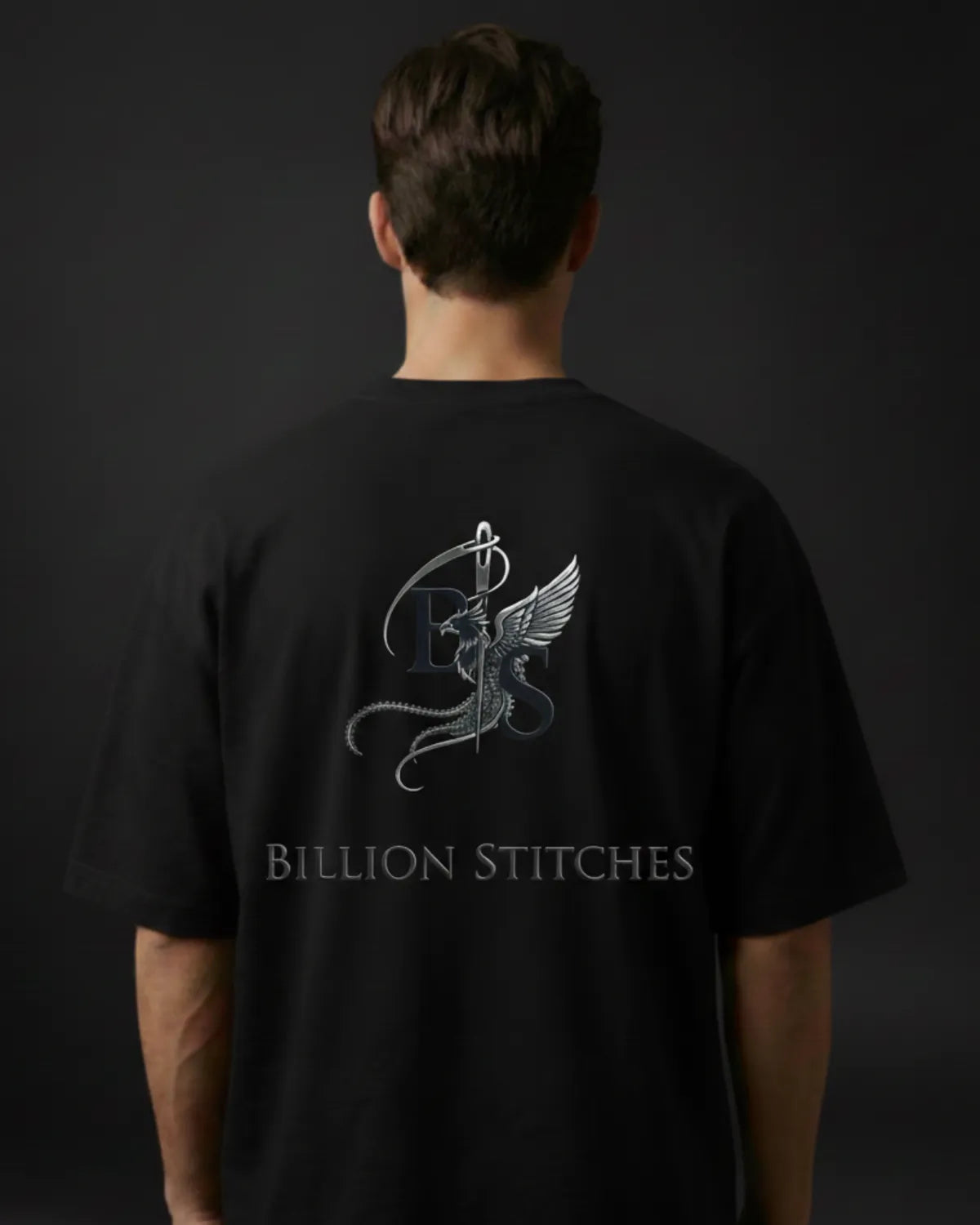 Black Indian Army 240 Gsm Terry Cotton Oversized T Shirt For Unisex