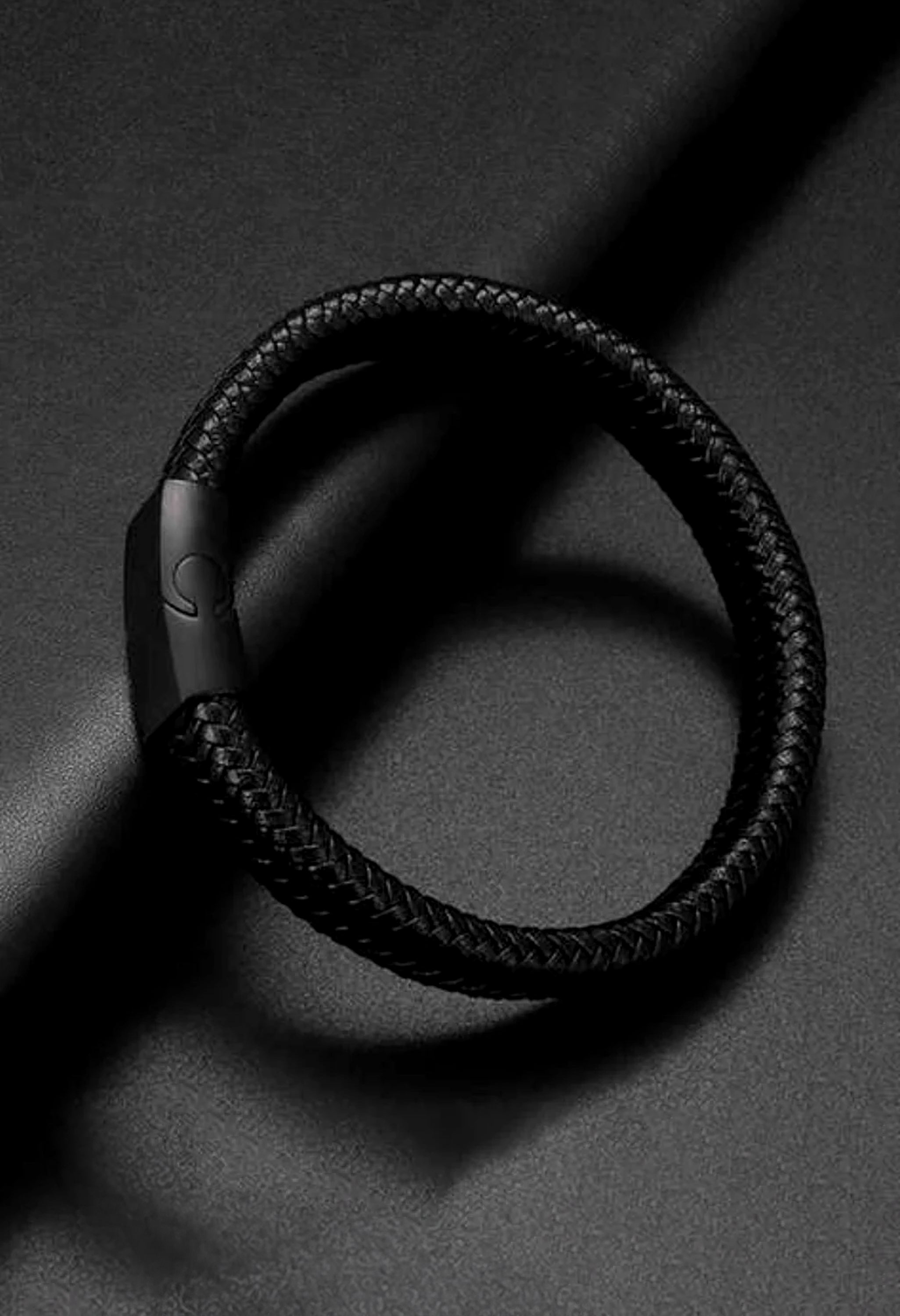 Braided Leather Bracelet For Men By Offmint