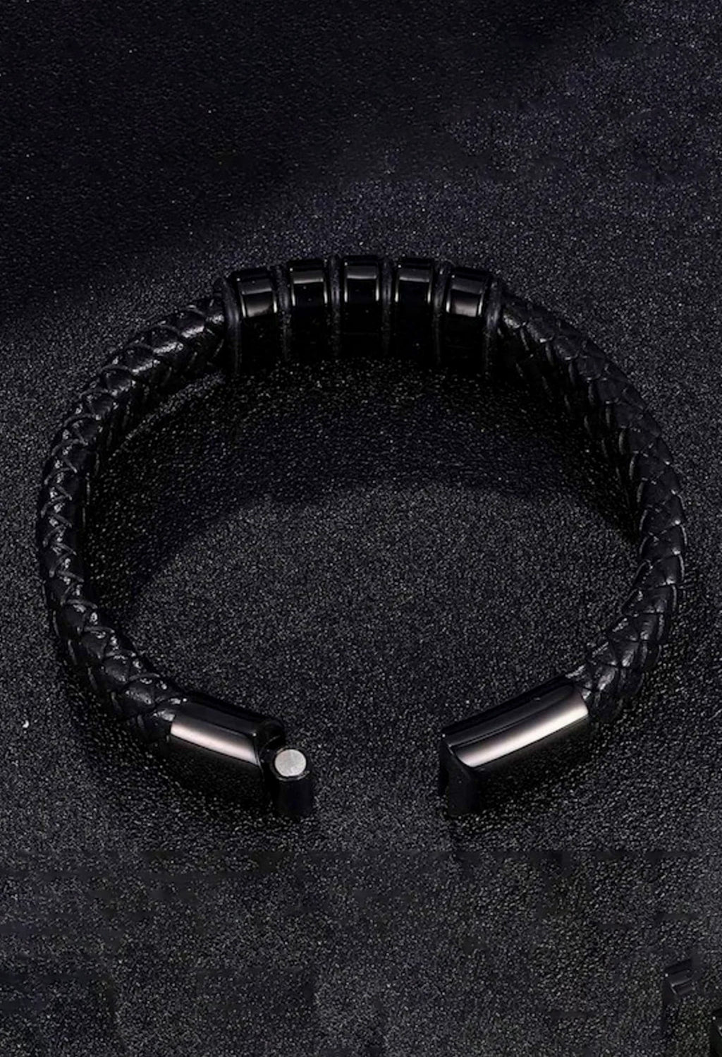 Black wraparound classy Bracelet For Men By Offmint
