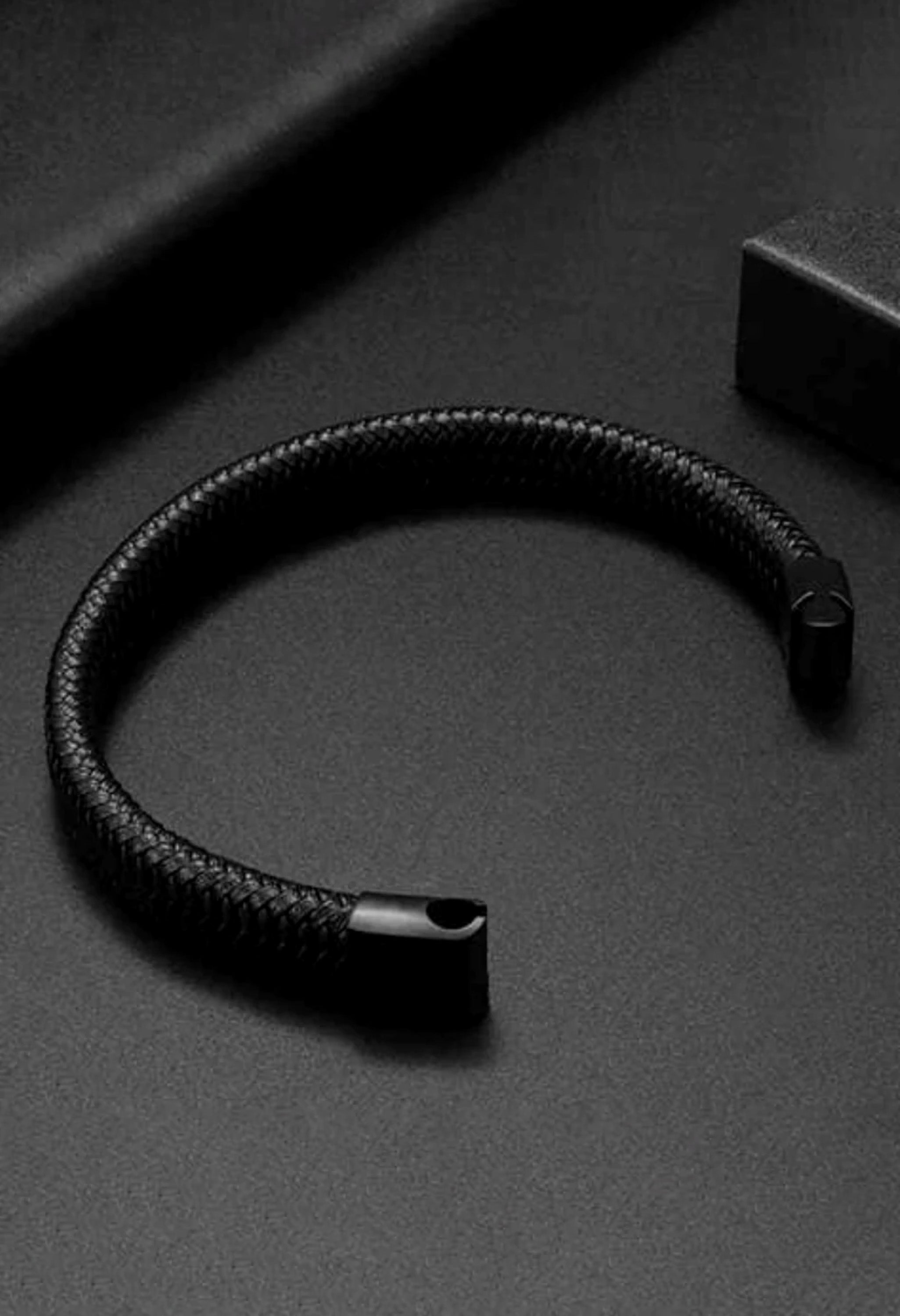 Braided Leather Bracelet For Men By Offmint