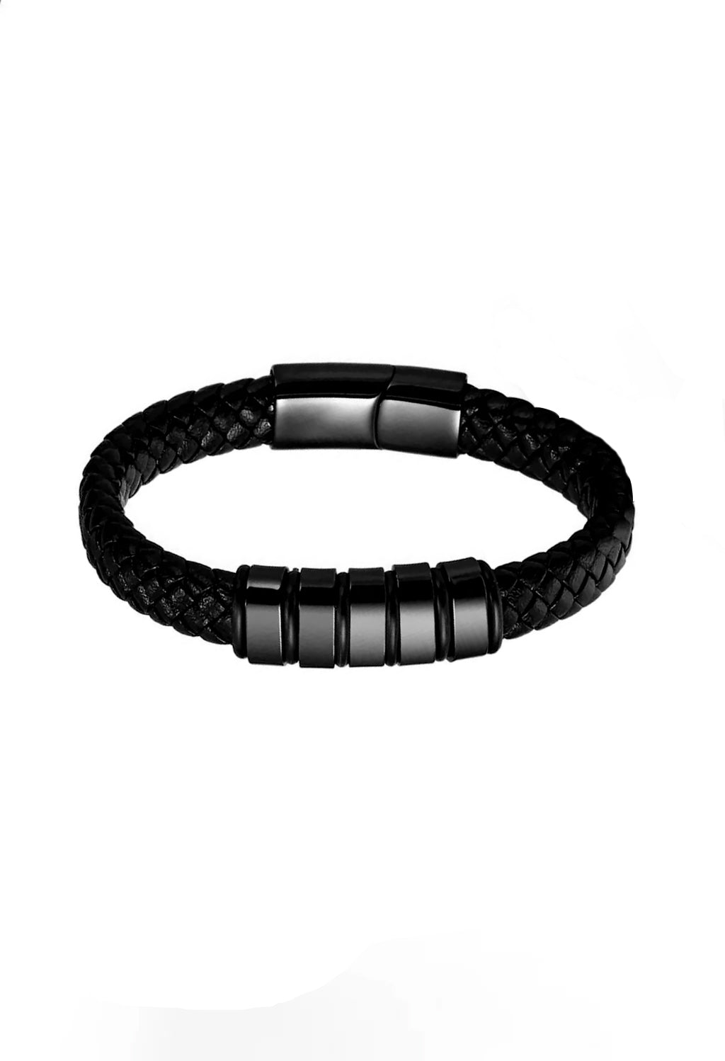 Black wraparound classy Bracelet For Men By Offmint