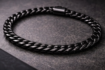 Luxury Anti-Tarnish Black Chain Bracelet for Men
