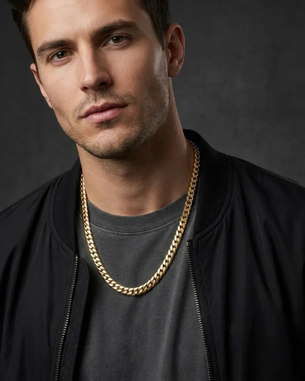 Gold Finish Chain For Men