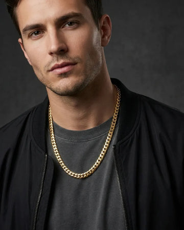 Gold Finish Chain For Men