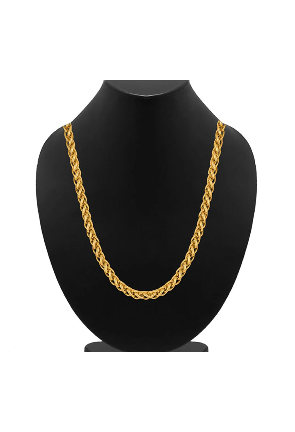Gold Plated Stylish Golden Chain Necklace For men/women  by offmint