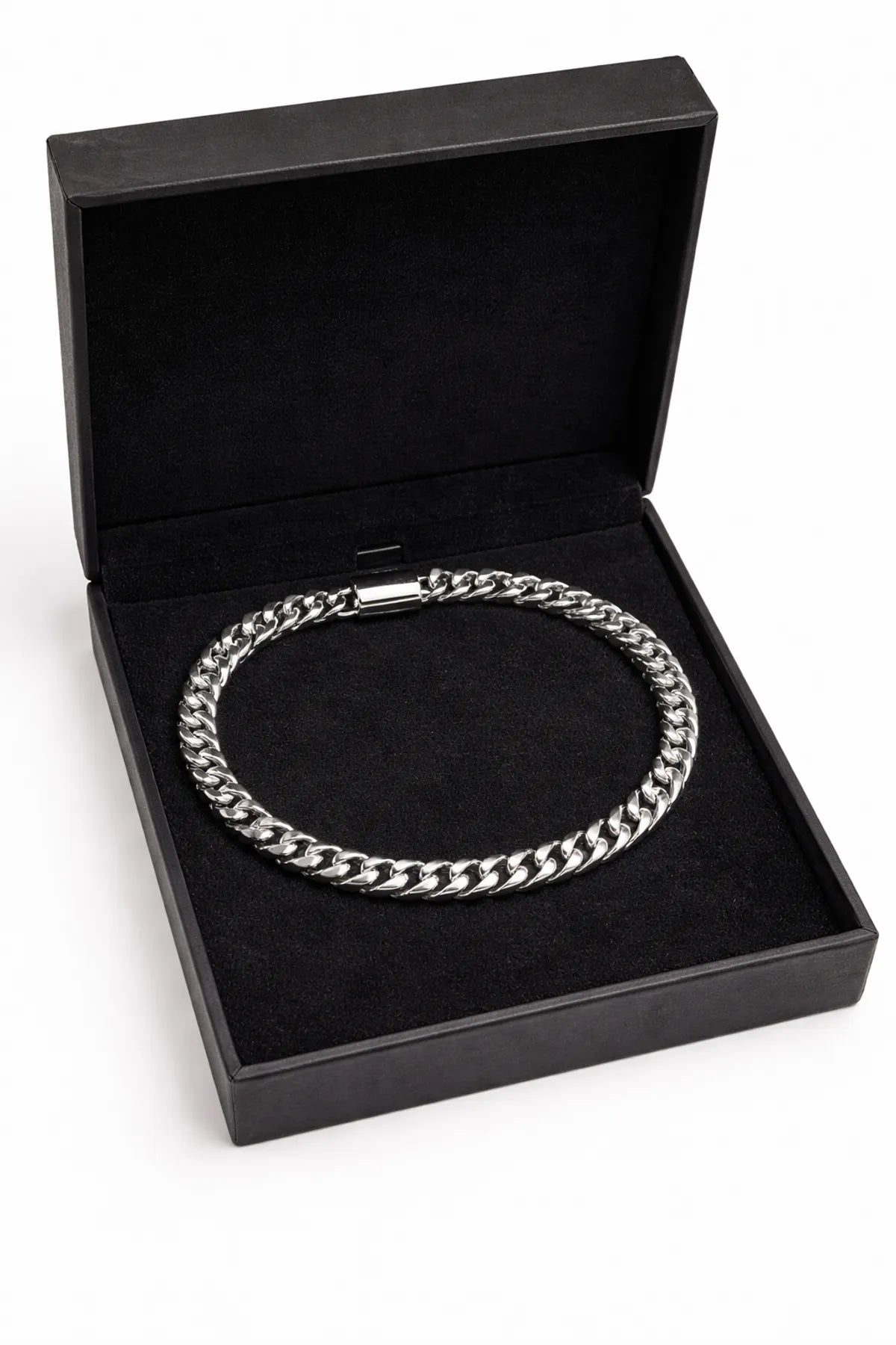 Elite Anti-Tarnish Silver Cuban Bracelet for Men
