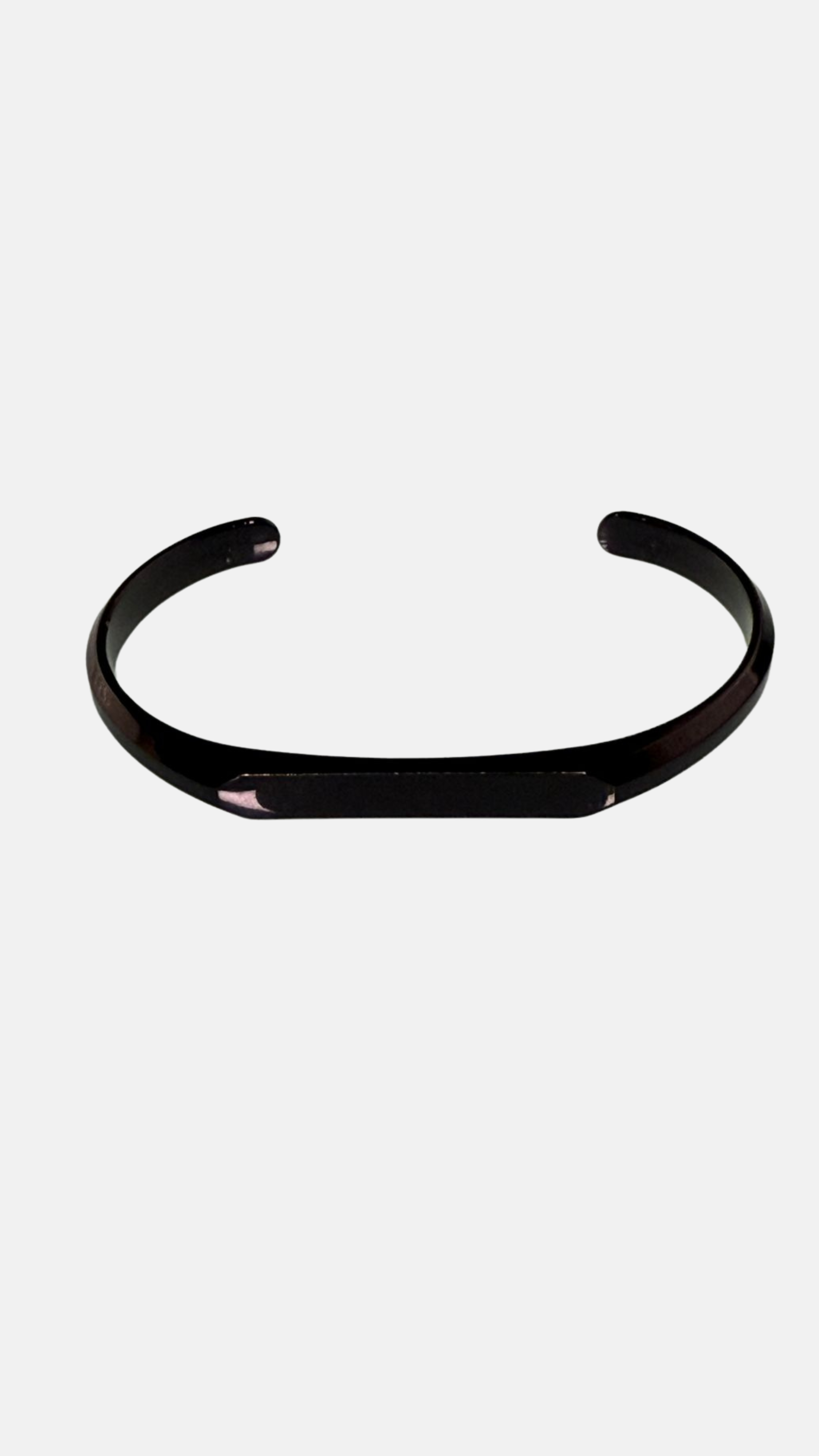 Midnight Crescent Stainless Steel Bracelet For Men