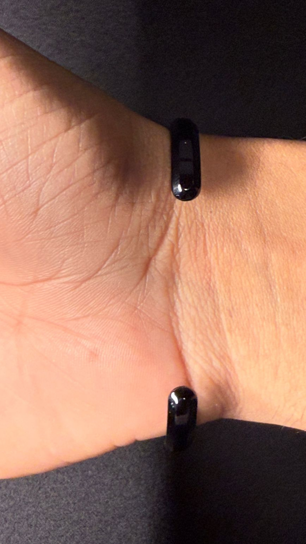 Midnight Crescent Stainless Steel Bracelet For Men