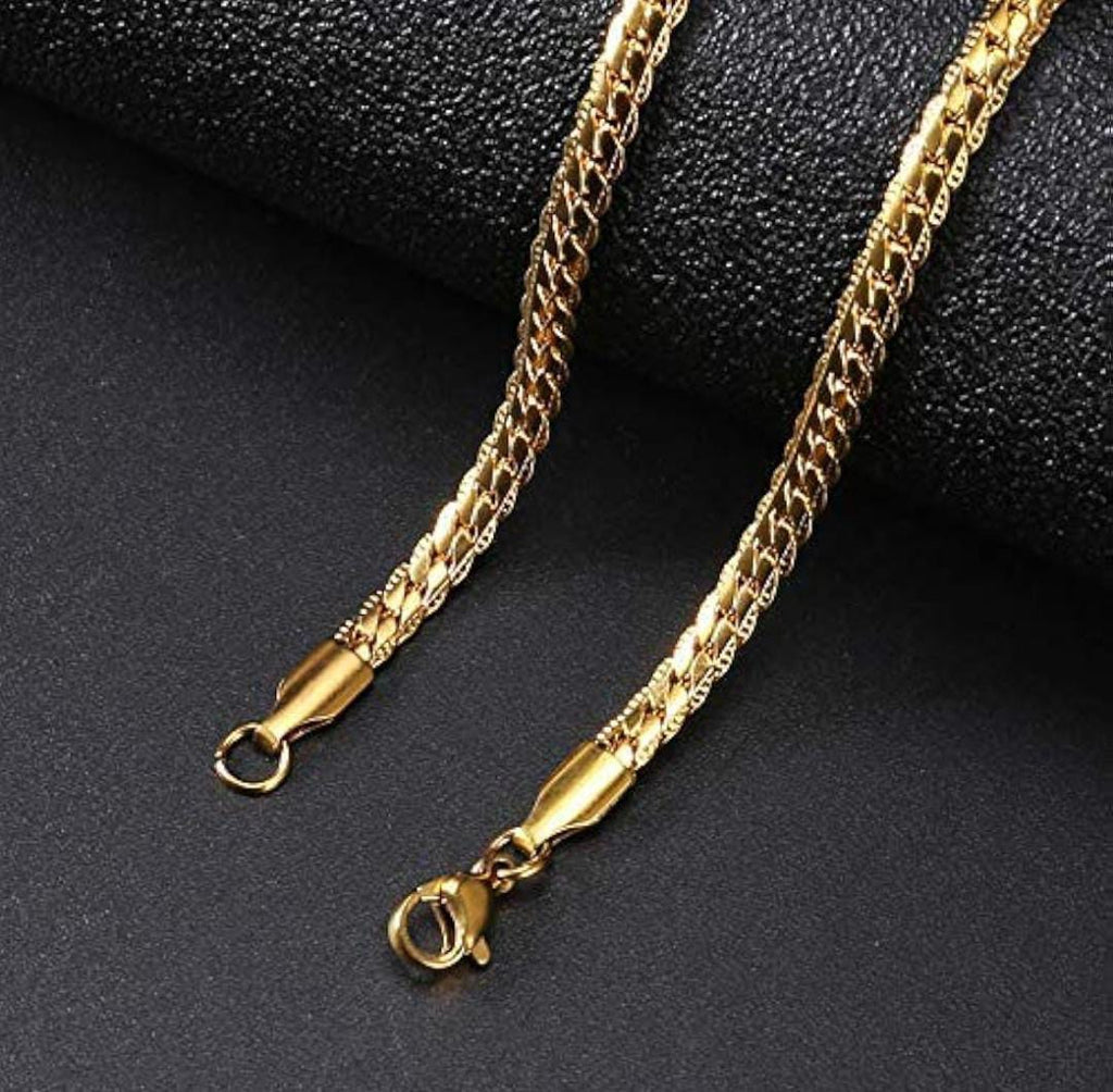 LuxeGlow Gold-Plated Cuban Chain Unisex