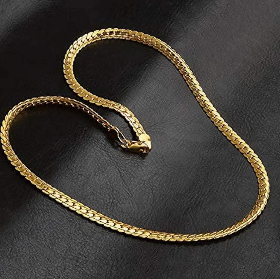 LuxeGlow Gold-Plated Cuban Chain Unisex