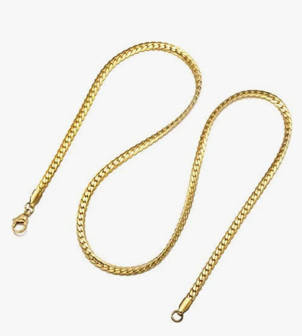LuxeGlow Gold-Plated Cuban Chain Unisex