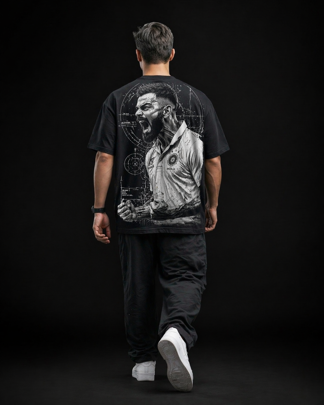 Terry Cotton Printed T-shirt for Men | 240 GSM