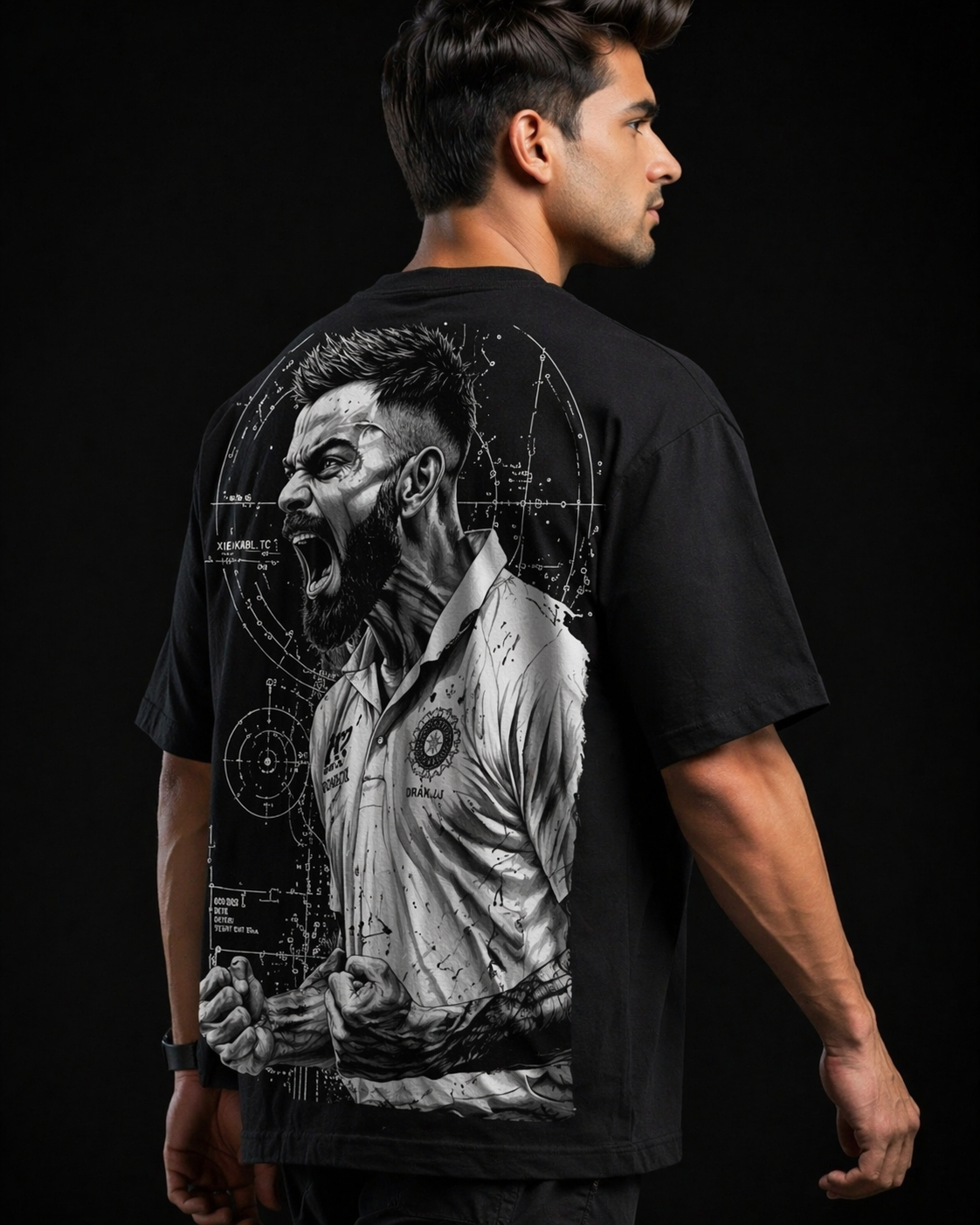 Terry Cotton Printed T-shirt for Men | 240 GSM