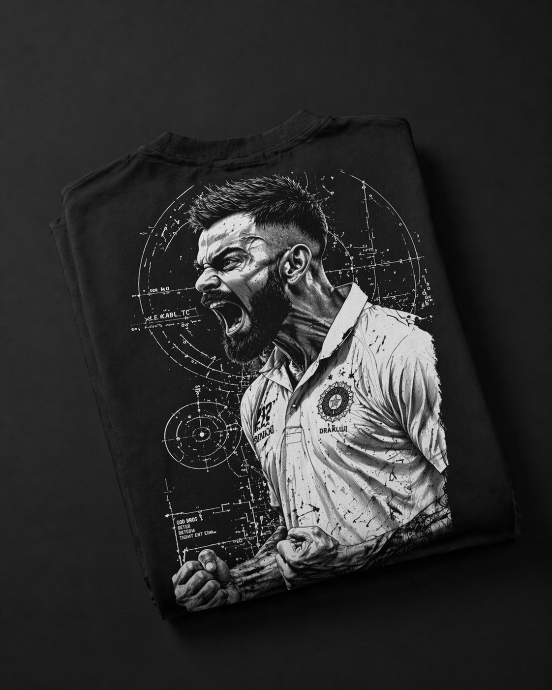 Terry Cotton Printed T-shirt for Men | 240 GSM