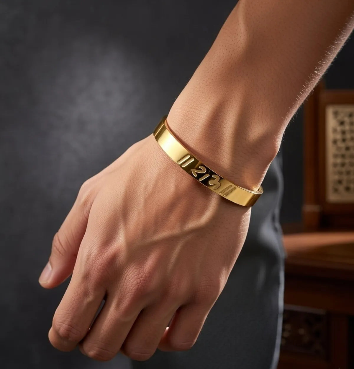 Gold Plated Ram Bracelet For Men | Stainless Steel Bracelet