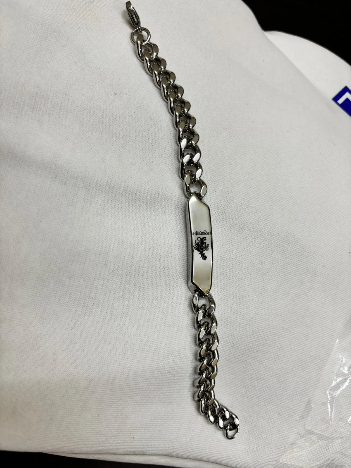 Silver Anti Tarnish Mahakal Chain Bracelet