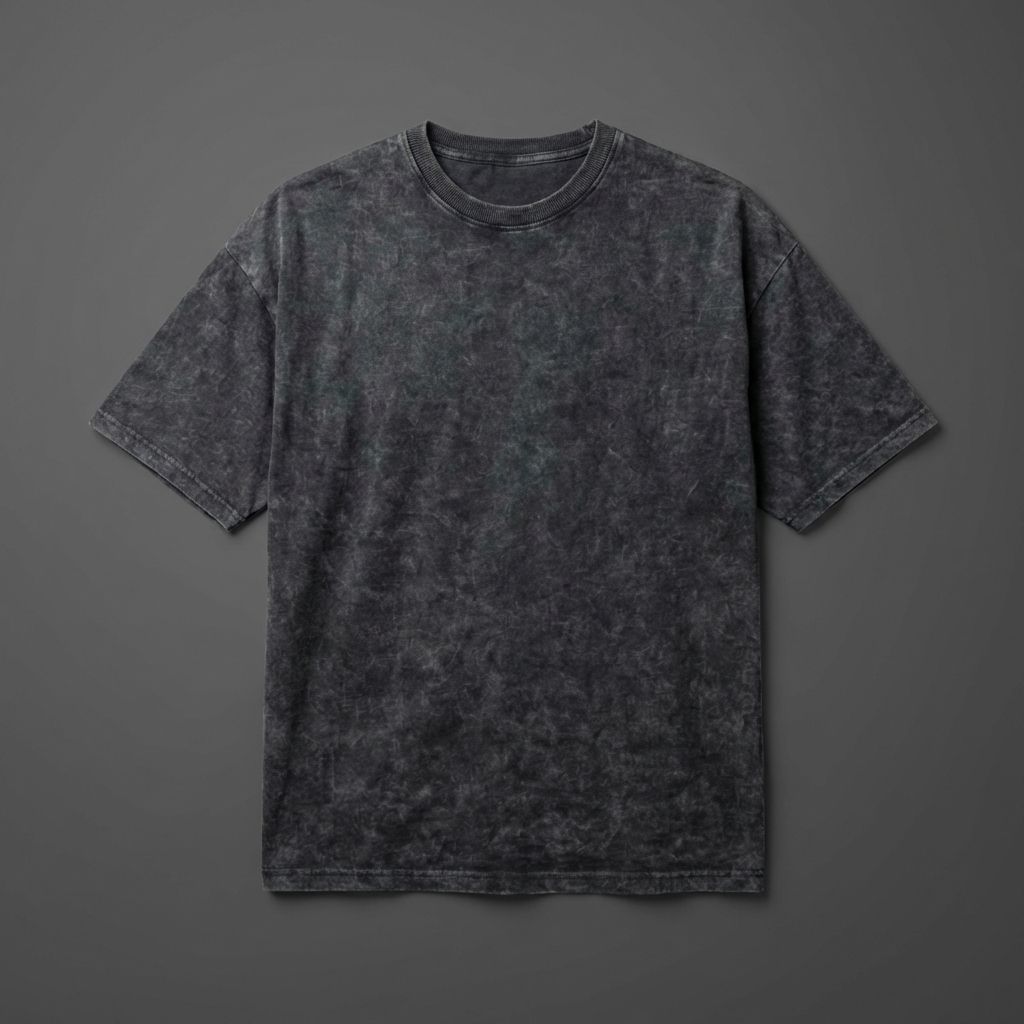Black Struggle Gives Happiness Acid Wash 240 Gsm Terry Cotton Oversized Graphic T Shirt For Unisex