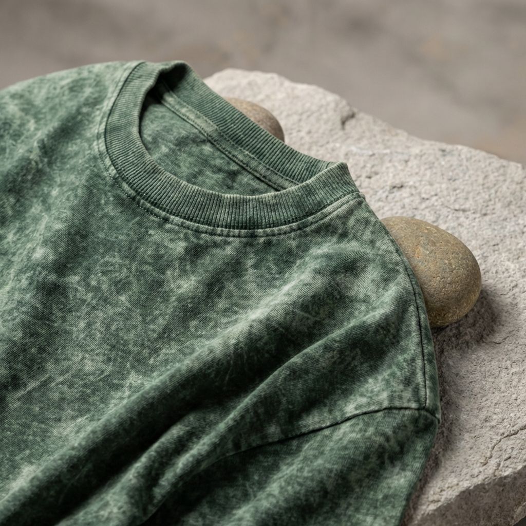 Green Struggle Gives Happiness Acid Wash 240 Gsm Terry Cotton Oversized Graphic T Shirt For Unisex