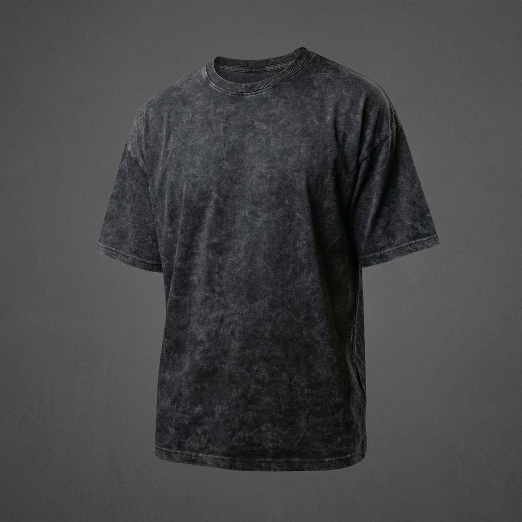 Black Miracles Emerge From Adversity Acid Wash 240 Gsm Terry Cotton Oversized Graphic T Shirt For Unisex