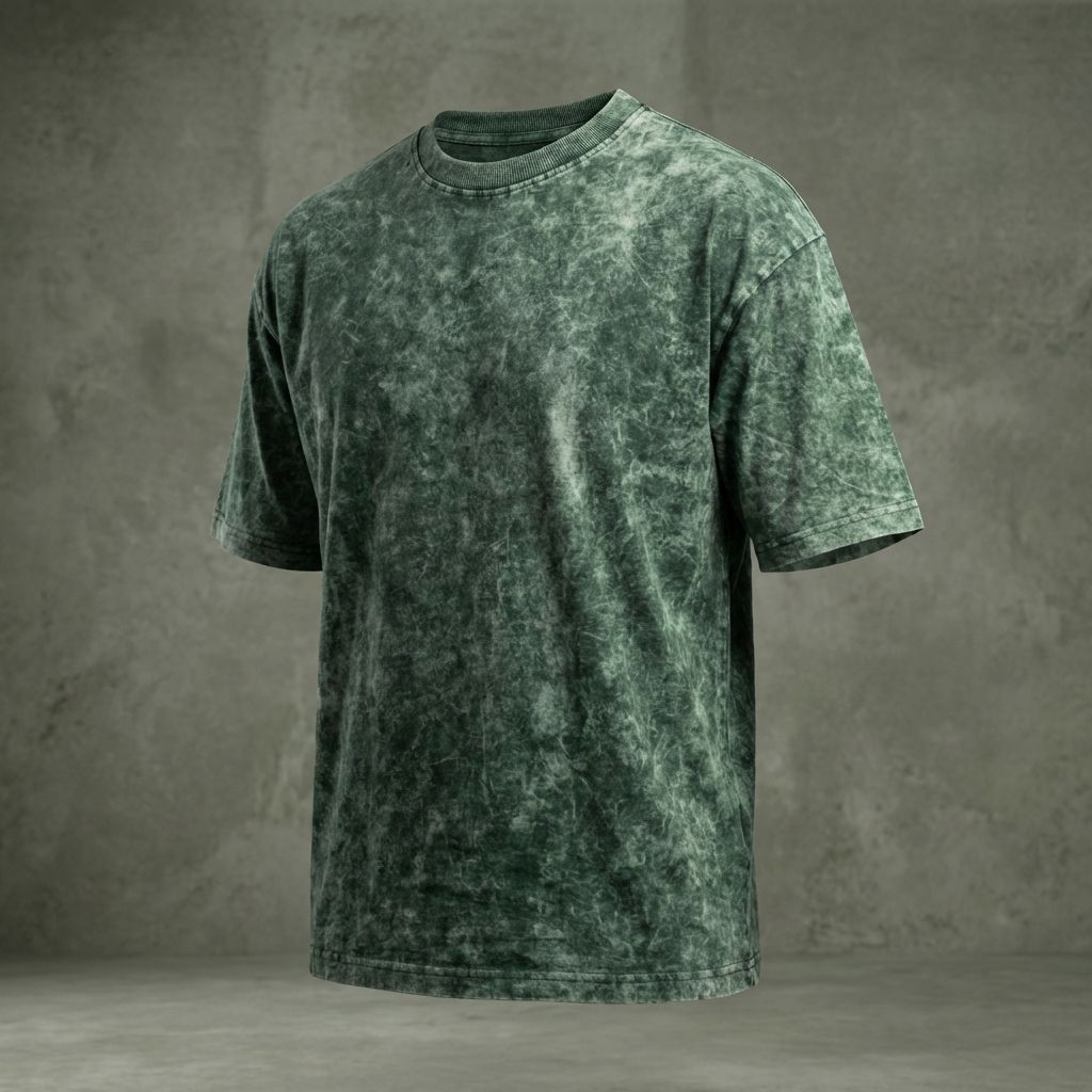 Green Miracles Emerge From Adversity Acid Wash Oversized Graphic T Shirt For Unisex