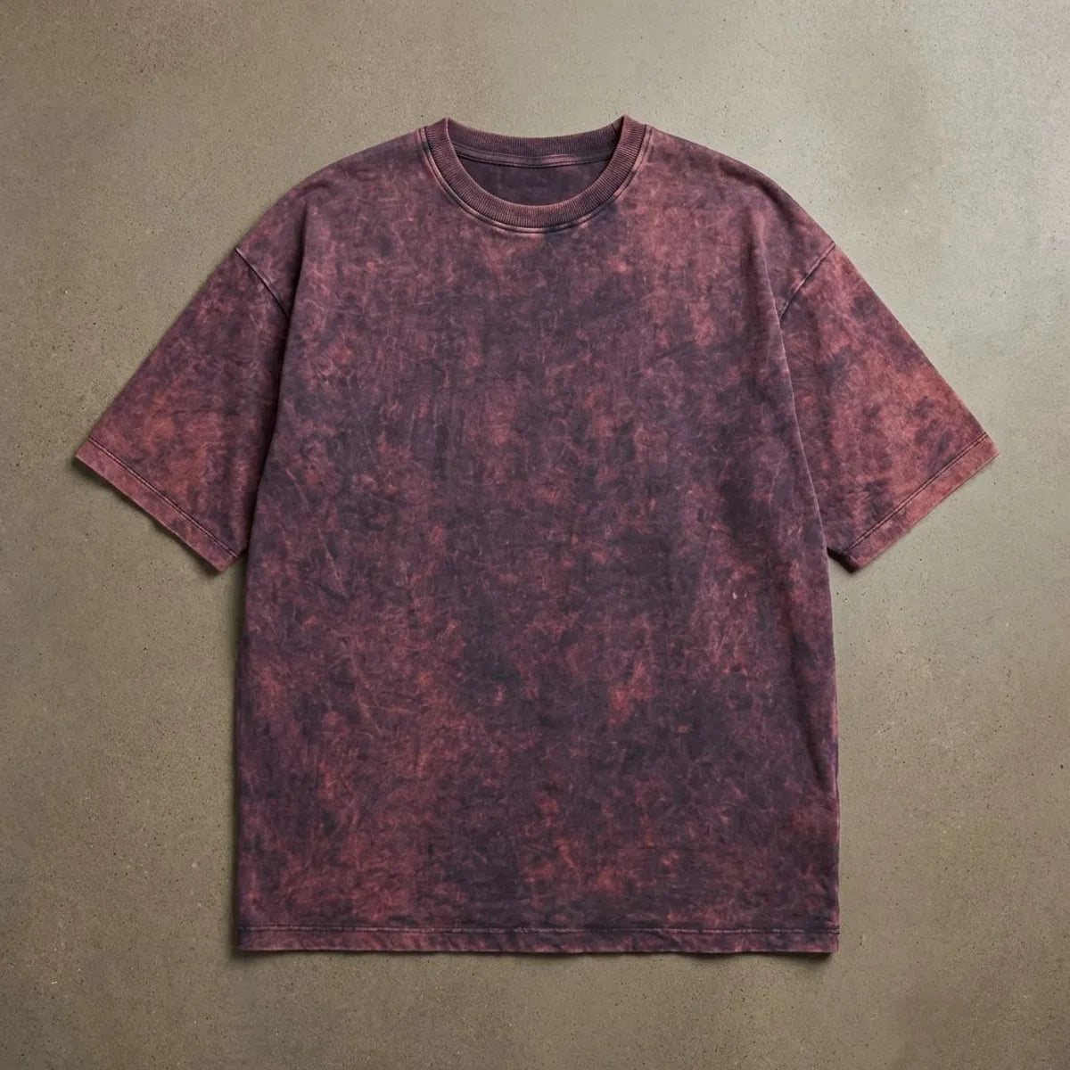 Purple Challenge To Start Something New Acid Wash Oversized Graphic T Shirt For Unisex