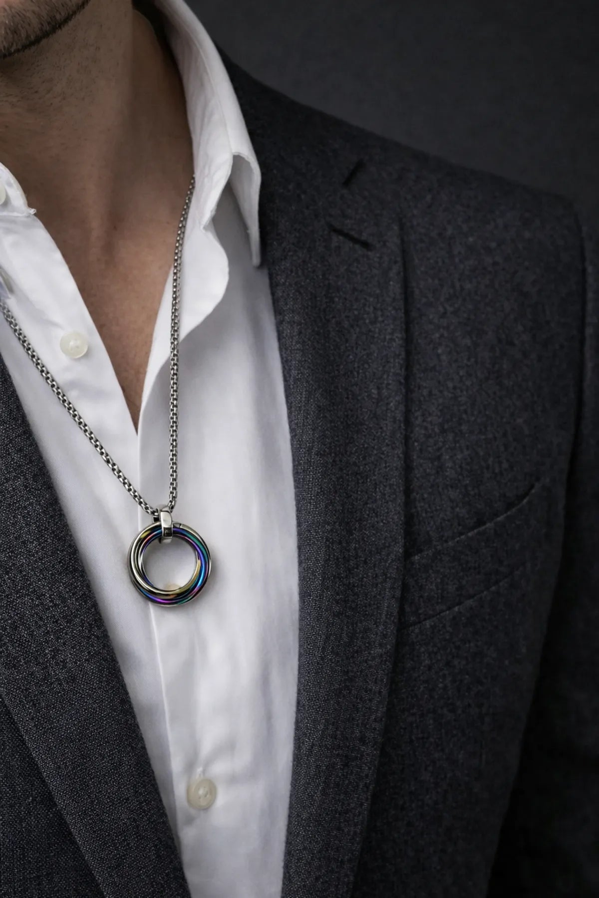 Locket Infinity Loop Silver Pendant Chain | Anti-Tarnish