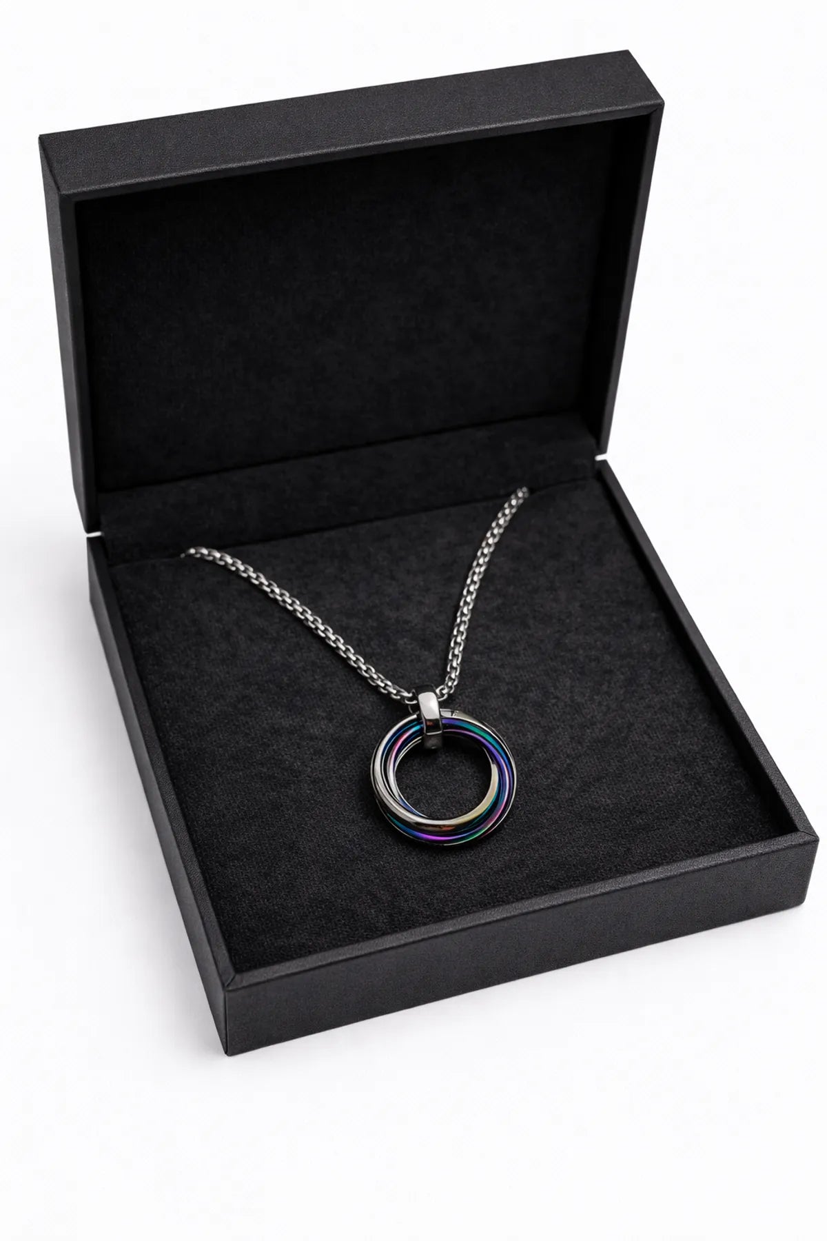 Locket Infinity Loop Silver Pendant Chain | Anti-Tarnish