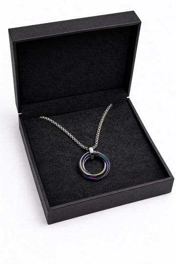 Locket Infinity Loop Silver Pendant Chain | Anti-Tarnish